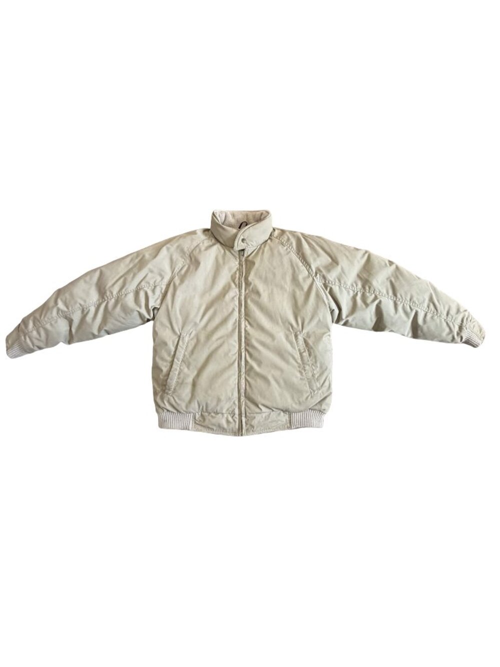 Vintage Eddie Bauer Goose Down Puffer Bomber Jacket Men's M Made in Canada